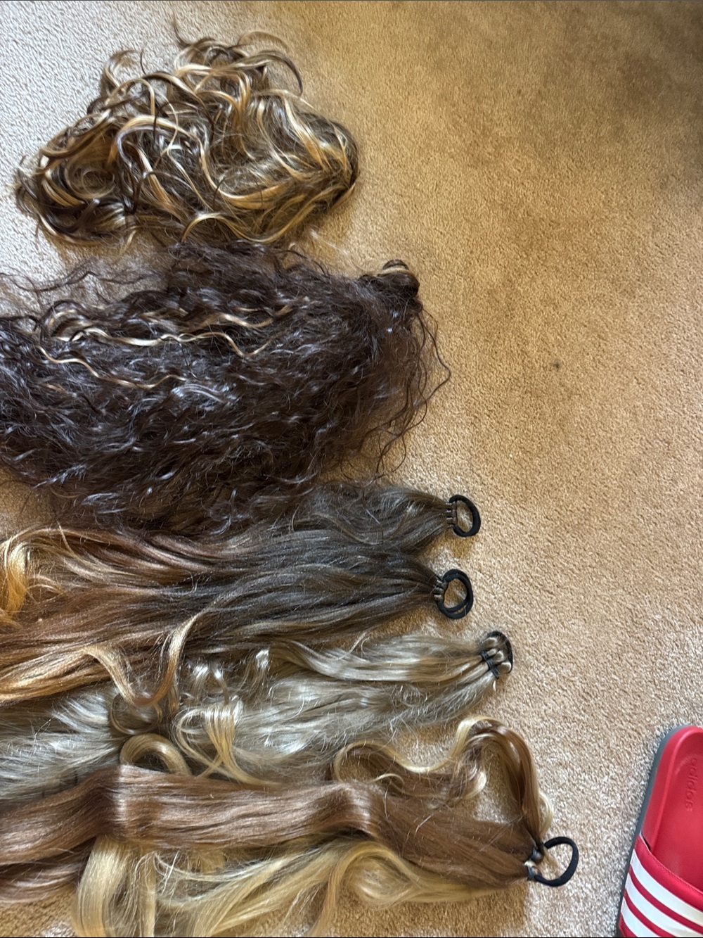 Lot of Women’s Clip-In Hair Extensions - Multi Blonde & Brown Shades